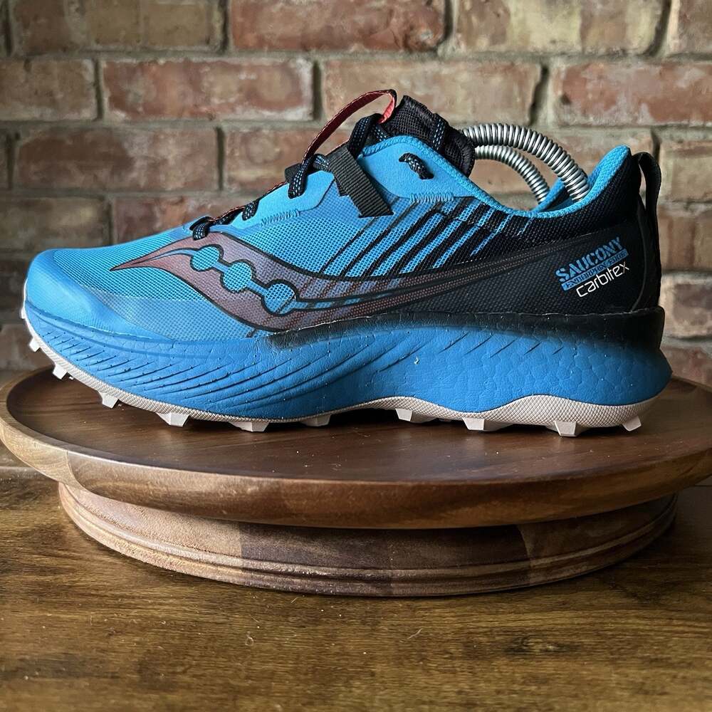 Saucony Endorphin Edge Carbitex Mens 9.5 PWRRUN PB Foam Blue Trail Running Shoes